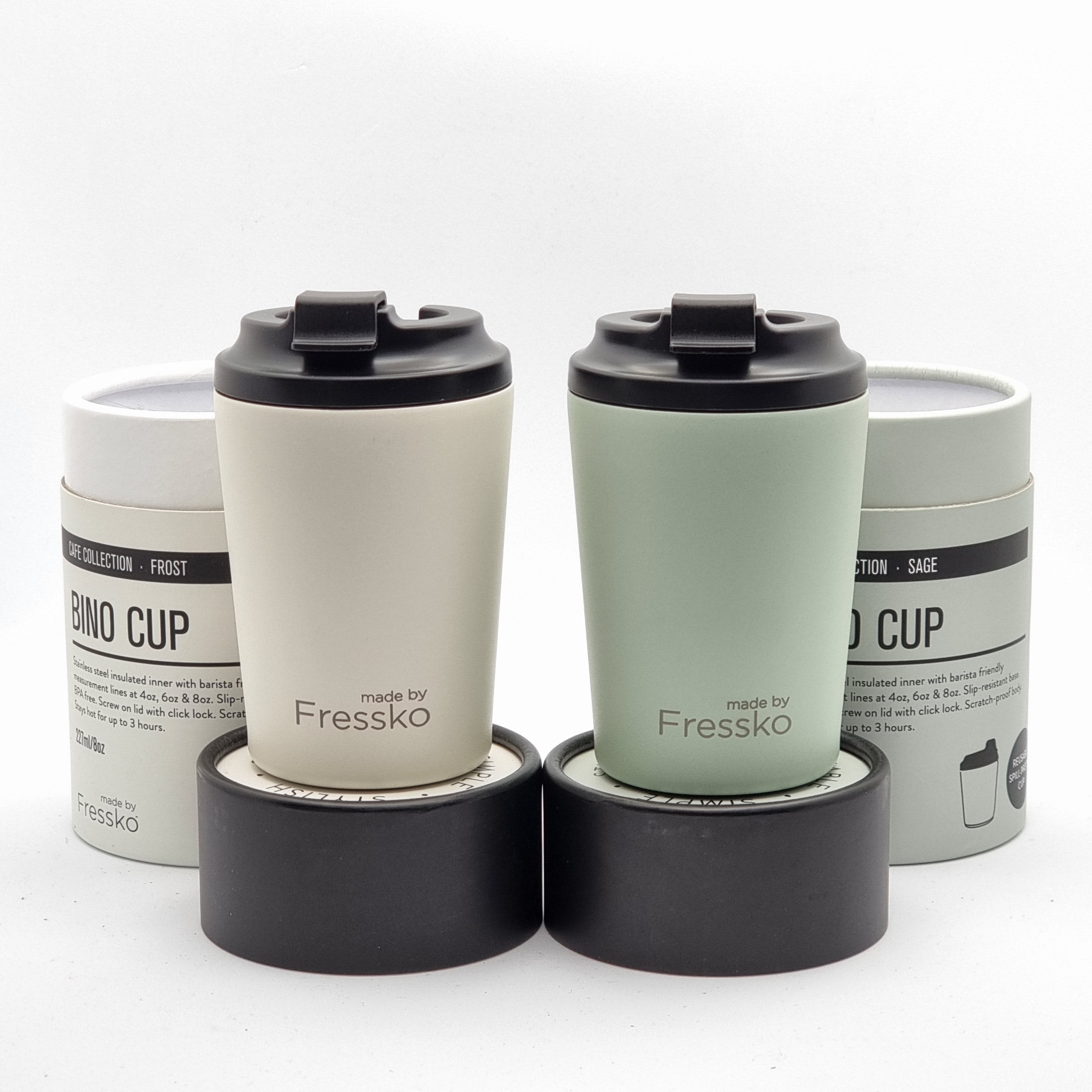 Made by Fressko Sustainable Reusable Cafe Coffee Cups