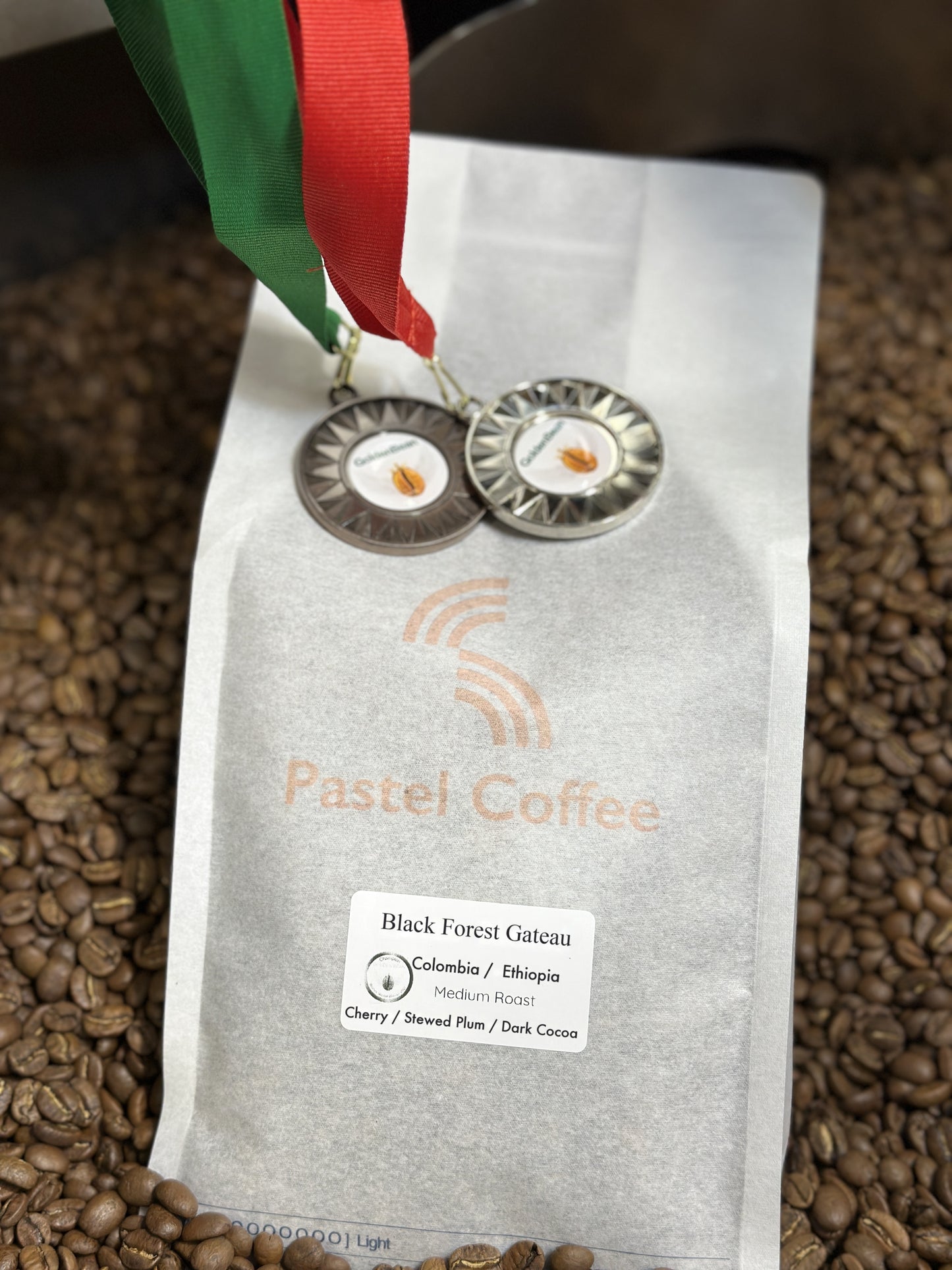 Award-winning Black Forest Gateau with Golden Bean medals